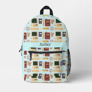 Sac À Dos Imprimé Outils d'écriture mignon Auteur Motif de dessin