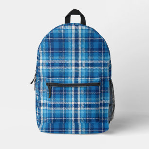 Sac À Dos Imprimé Pack arrière Plat Bleu