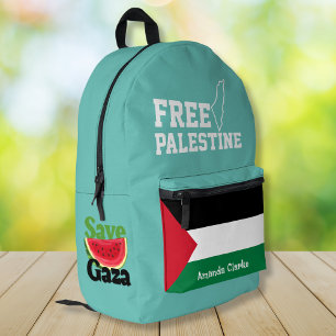 Sac À Dos Imprimé Palestine personnalisé   Drapeau de la Palestine