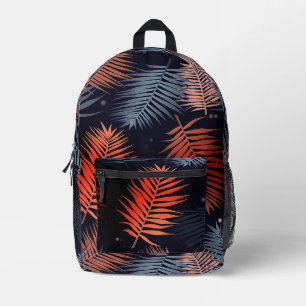 Sac À Dos Imprimé Palm Feuille Tropical Design