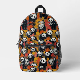 Sac À Dos Imprimé Pandas d'automne