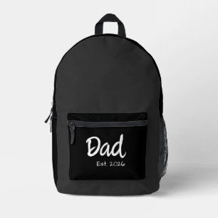 Sac À Dos Imprimé Papa établi écriture blanche