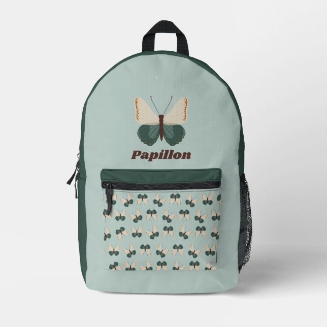 Sac À Dos Imprimé Papillon vert (Recto)