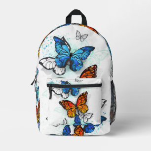 Sac À Dos Imprimé Papillons volants Morpho et Monarch