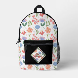 Sac À Dos Imprimé Pâques Pastel Personnalisé Florissant