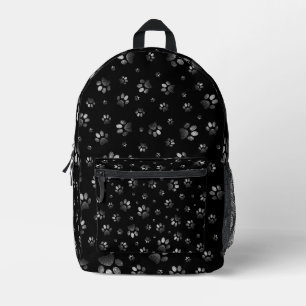 Sac À Dos Imprimé Parties scintillant en argent noir brillant,