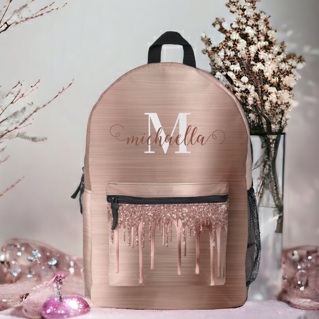 Sac À Dos Imprimé Parties scintillant Rose Gold Driving Pack personn (Créateur téléchargé)