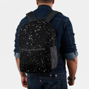 Sac À Dos Imprimé Parties scintillant Stars2 - Noir argenté