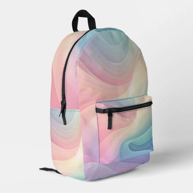 Sac À Dos Imprimé Pastel Rainbow (Coin arrière gauche)