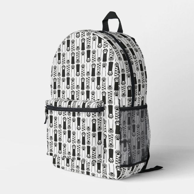 Sac À Dos Imprimé Pâtes de chat (Coin arrière droit)