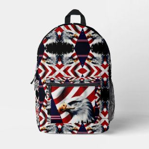 Sac À Dos Imprimé Patriotique et drapeau et aigle