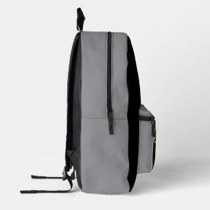 Sac À Dos Imprimé Patron de couleur noire