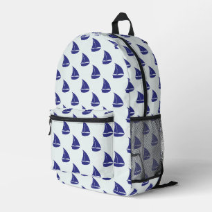 Sac À Dos Imprimé Patterns bleus