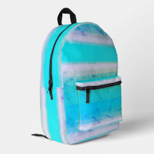 Sac À Dos Imprimé Peinture à l'aquarelle bleu clair sur pierre