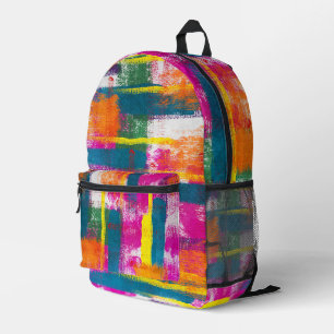 Sac À Dos Imprimé Peinture arc-en-ciel artistique Abstraite