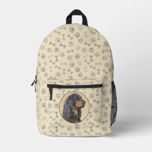Sac À Dos Imprimé Peinture de Setter Gordon - Art Original de Chien