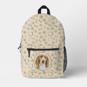 Sac À Dos Imprimé Peinture d'espagnol Welsh Springer - Art original
