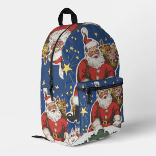 Sac À Dos Imprimé Père Noël vintage, Cette Nuit Avant Noël