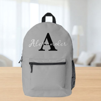Sac À Dos Imprimé Personalised Name Initial Backpack