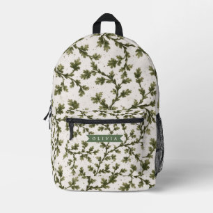 Sac À Dos Imprimé Personnalisé Botanique Rustique Jardin Vert Vintag