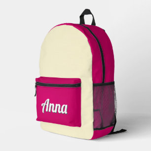 Sac À Dos Imprimé Personnalisé Joli rose Jaune moderne fille