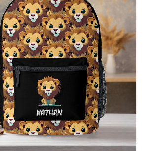Sac À Dos Imprimé Petit lion personnalisé