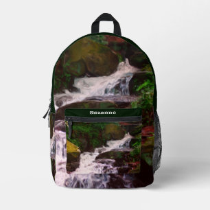 Sac À Dos Imprimé Petite cascade de bois Peinture à l'huile personna