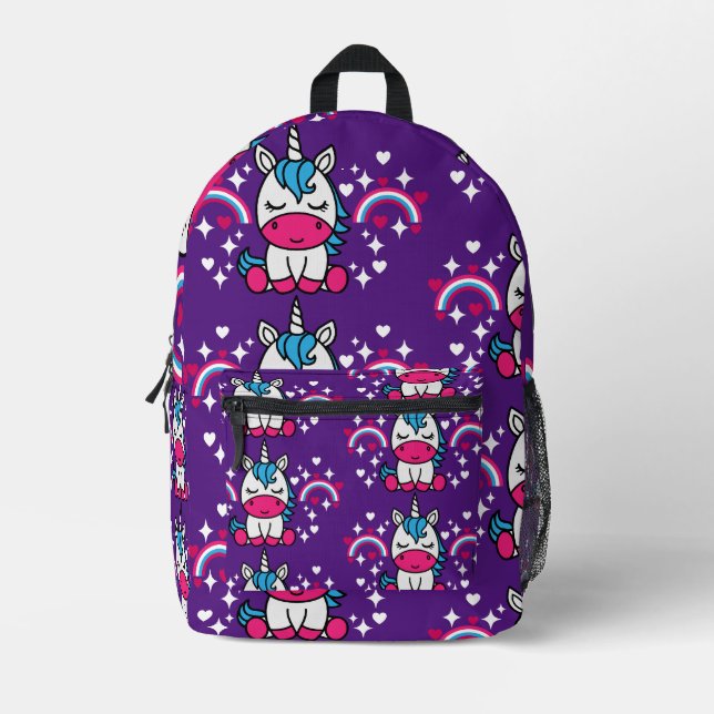 Sac À Dos Imprimé Petites filles Unicorn Pony (Recto)
