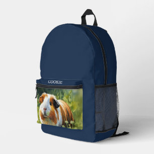 Sac À Dos Imprimé Photo de compagnie personnalisée Bleu marine