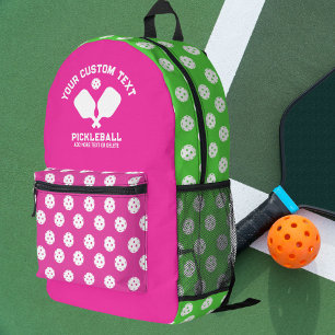 Sac À Dos Imprimé Pickleball Club Nom de l'équipe Toutes les couleur