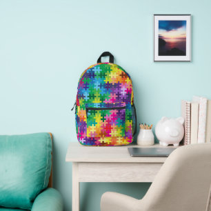 Sac À Dos Imprimé Pièces de puzzle