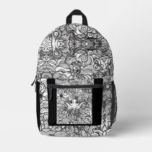 Sac À Dos Imprimé Pieuvre mignonne en algue