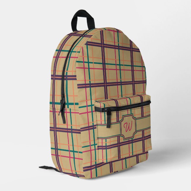 Sac À Dos Imprimé Plaid d'été (Coin arrière gauche)