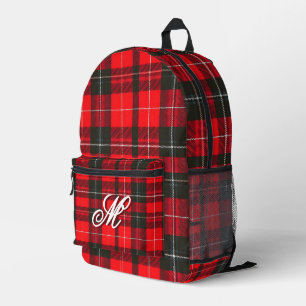 Sac À Dos Imprimé Plaid Rouge traditionnel Tartan Collection tendanc