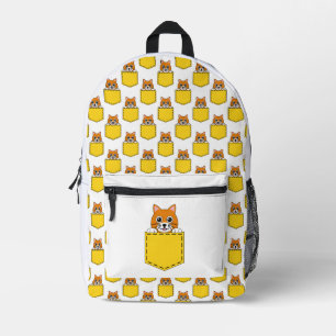 Sac À Dos Imprimé Pocket Pet Cat Motif