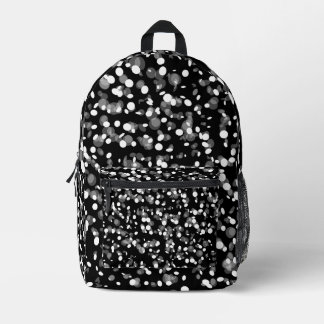 SAC À DOS IMPRIMÉ POINT NOIR & BLANC