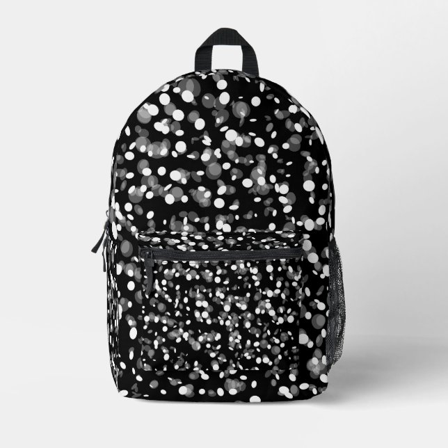 SAC À DOS IMPRIMÉ POINT NOIR & BLANC (Recto)