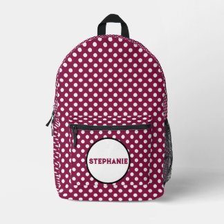 Sac À Dos Imprimé Pois rose