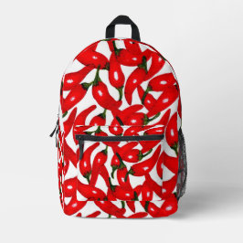Sac À Dos Imprimé Poivrons Rouge Chaud Épicé 