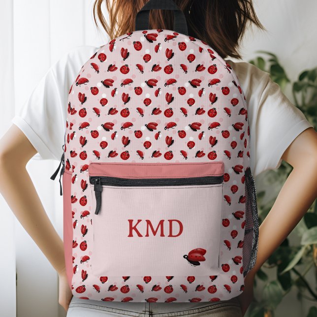 Sac À Dos Imprimé Poka rose Dot LadyBug Girls (Créateur téléchargé)