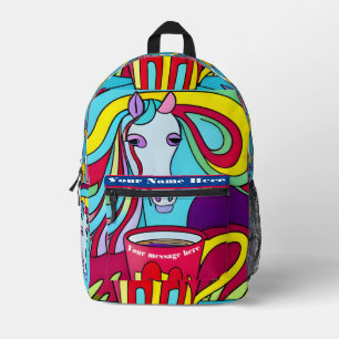 Sac À Dos Imprimé Poney Abstrait