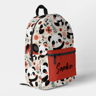 Sac À Dos Imprimé Portes Panda Cute Personnalisées