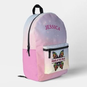 Sac À Dos Imprimé Princesse De Première Classe Nom Personnalisé