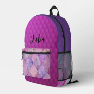 Sac à dos imprimé "Purple Lover"