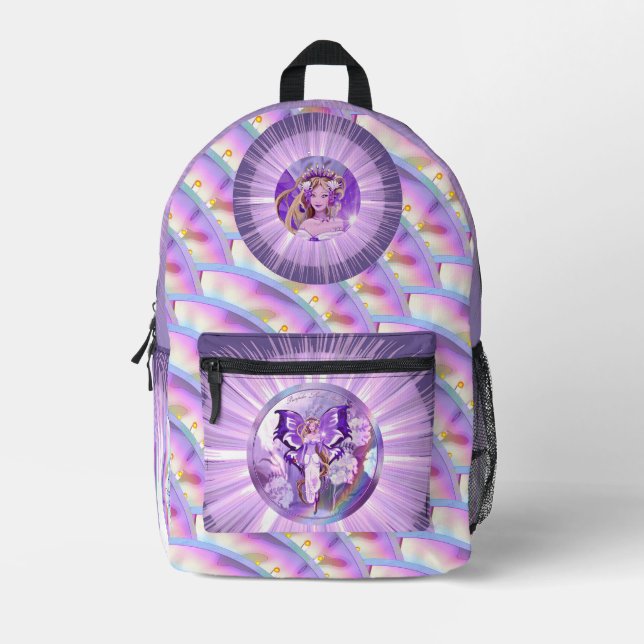 Sac À Dos Imprimé Purple Sun Fairy (Recto)