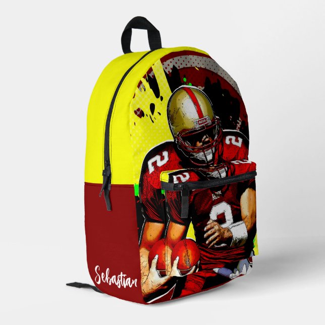Sac À Dos Imprimé Quartier de football personnalisé (Coin arrière gauche)