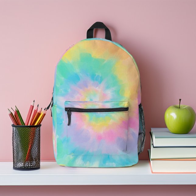 Sac À Dos Imprimé Rainbow Tie Dye Motif personnalisé (Créateur téléchargé)