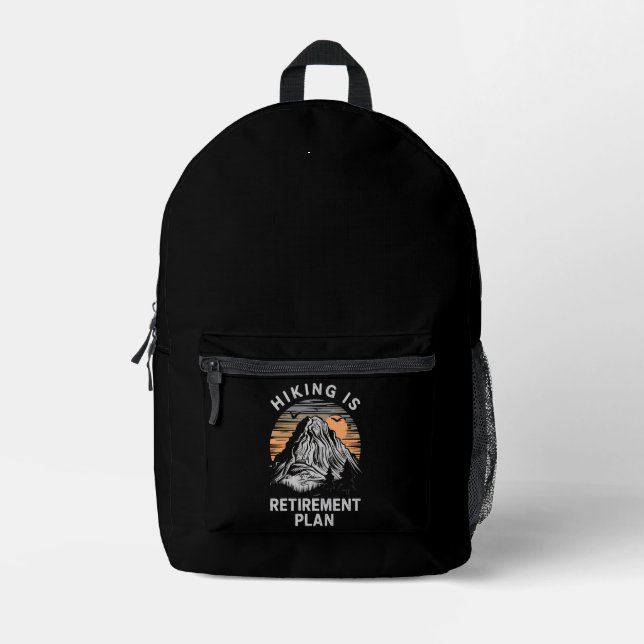 Sac À Dos Imprimé Randonnée Est Mon Régime De Retraite Drôle Randonn (Recto)