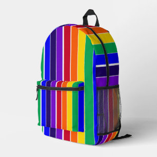 Sac À Dos Imprimé Rayures arc-en-ciel