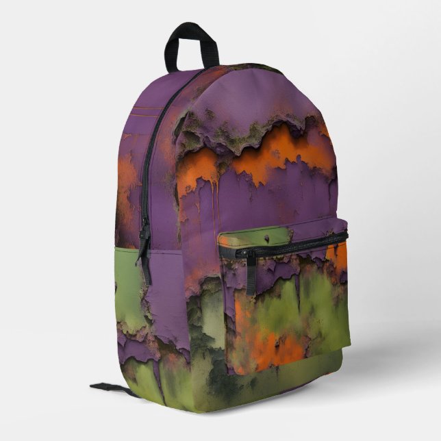 Sac À Dos Imprimé Rébellion de Grunge (Coin arrière gauche)